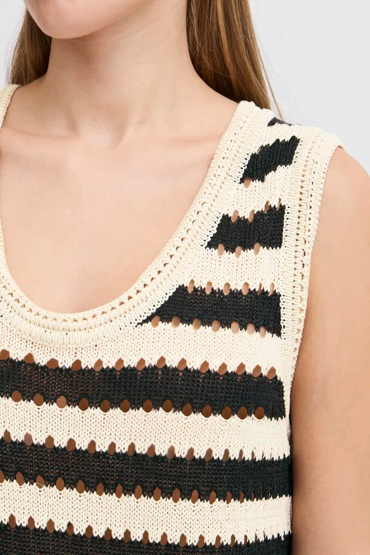 Striped Crochet Top