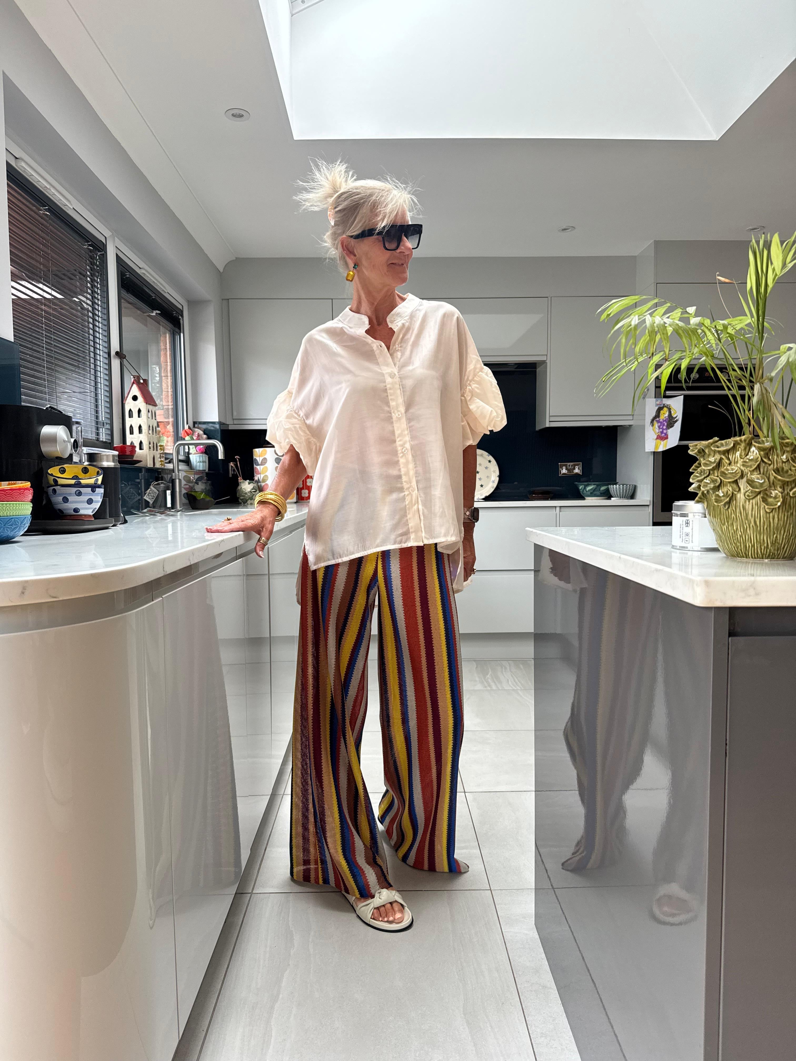 Sheer Puff Sleeve Blouse