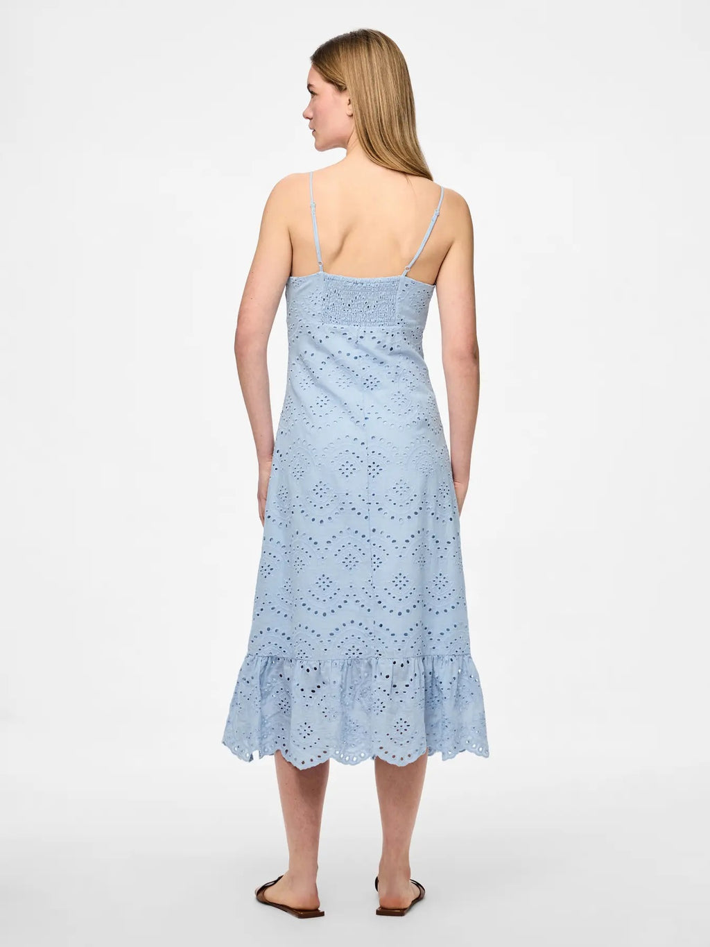 Broderie Anglaise Sundress -  Baby Blue