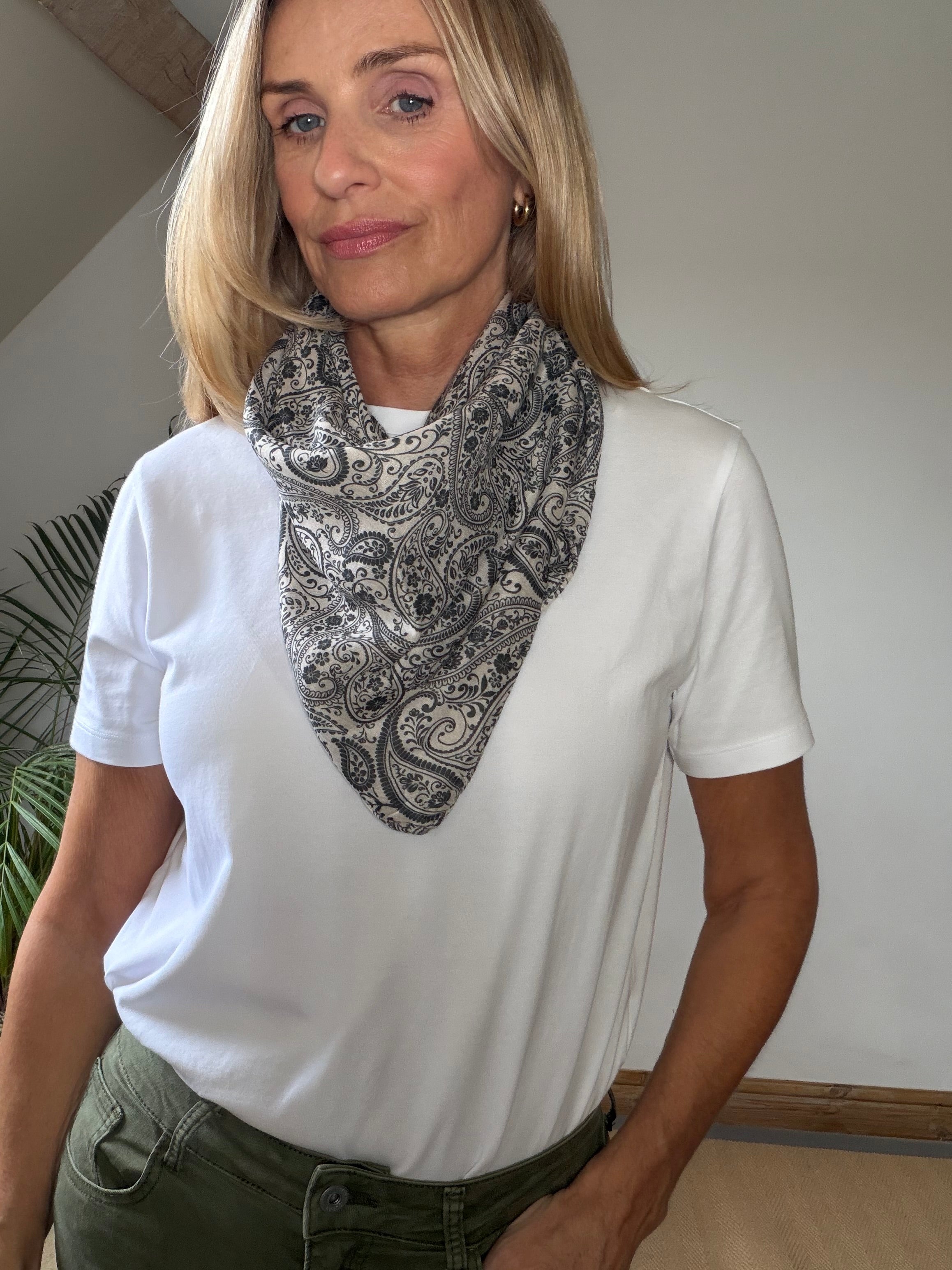 Paisley Triangle Scarf