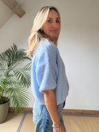 Short Sleeve  Mohair Cardigan