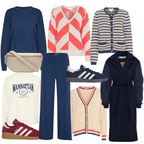 Navy Modal Wide Leg Loungewear Suit