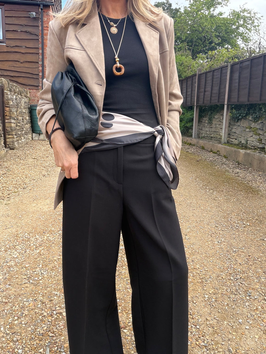 Black Wide Leg Trousers