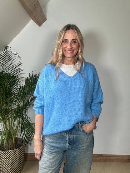 Mohair V Neck Jumper