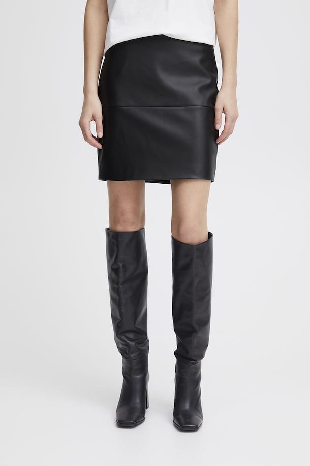 Faux Leather Mini Skirt