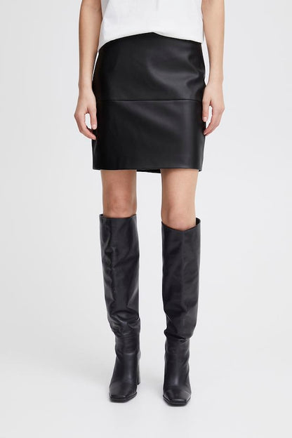 Faux Leather Mini Skirt