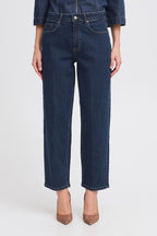 Slim Barrel Leg Jeans - Ink