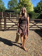 Boho Mini Wrap Skirt