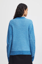 Load image into Gallery viewer, Provence blue ribbed jumper
