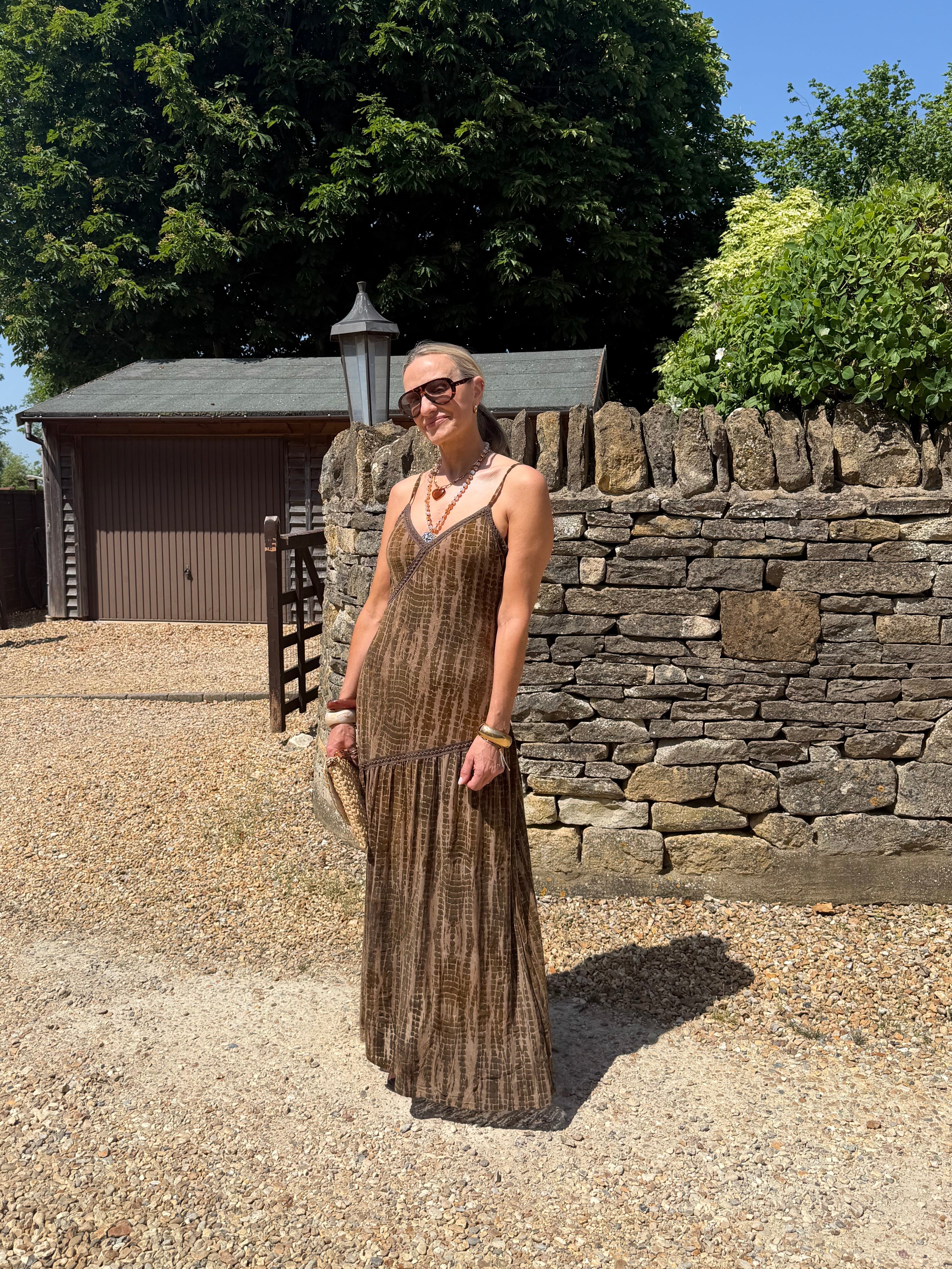 Velour Maxi Dress
