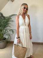 Grecian Halter Neck Dress