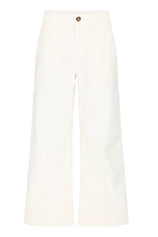 Cropped Winter White Cords