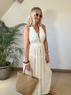 Grecian Halter Neck Dress