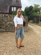Denim Bermuda Shorts