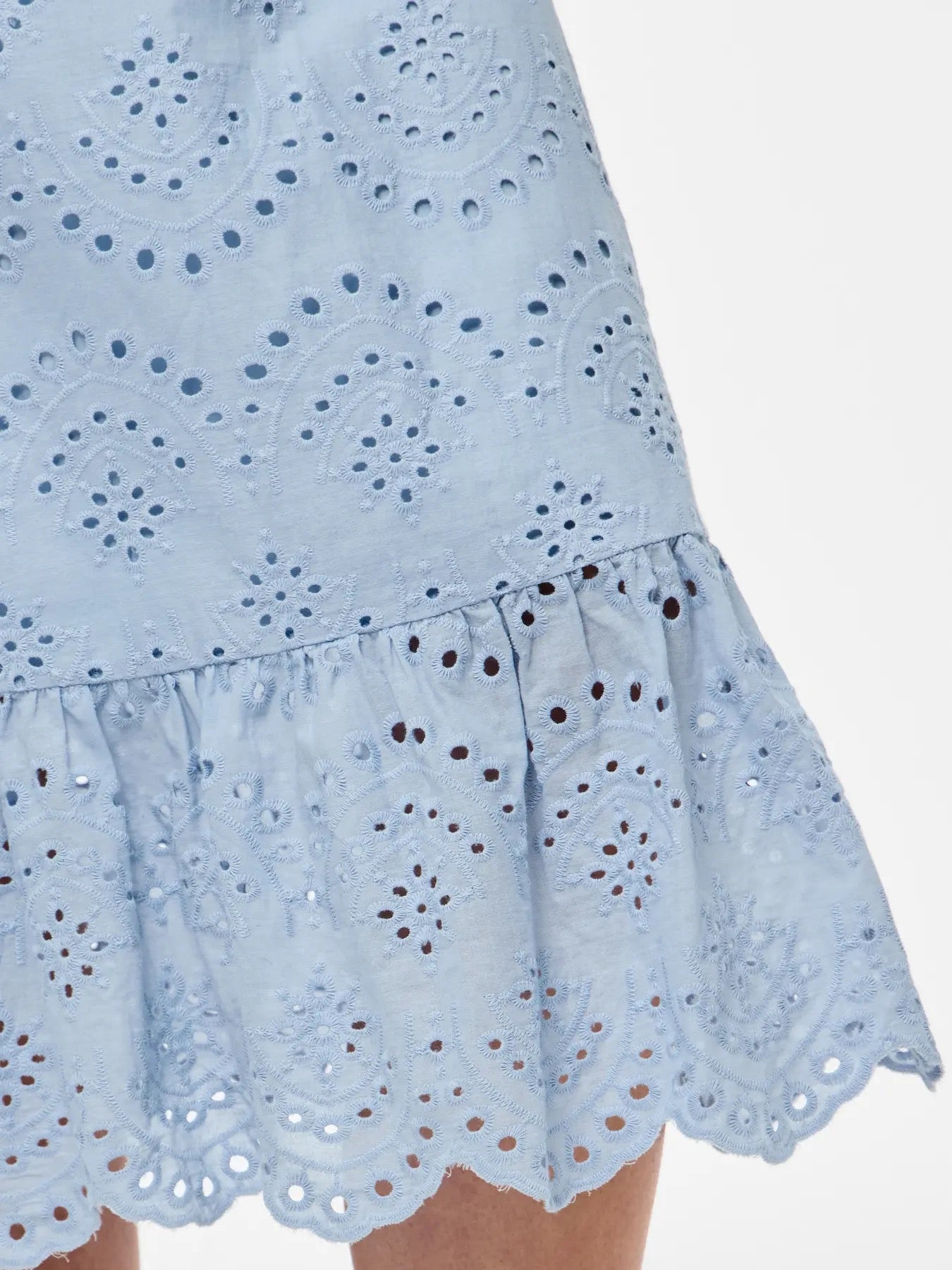 Broderie Anglaise Sundress -  Baby Blue