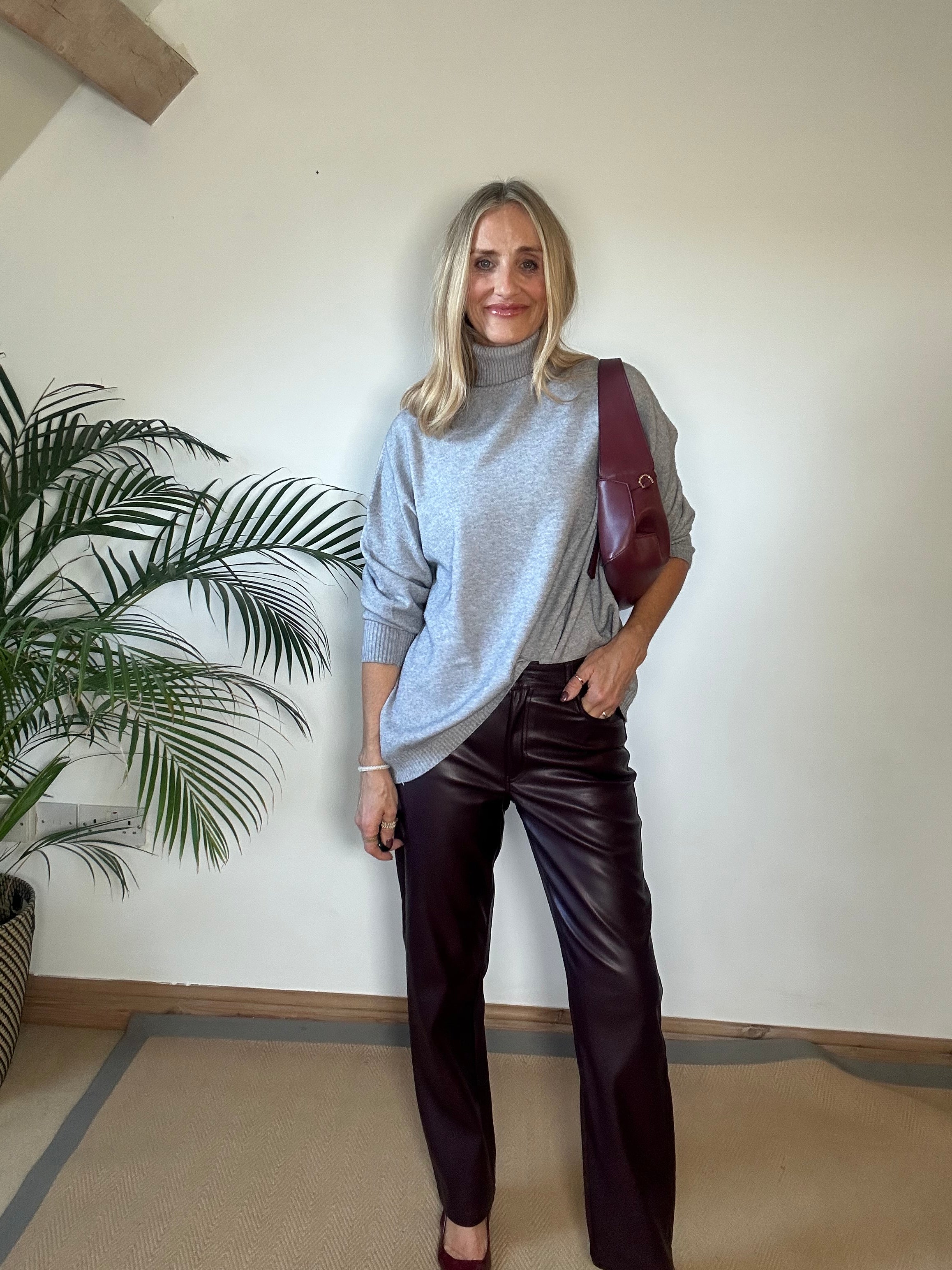 Relaxed Fit Roll Neck Jumper