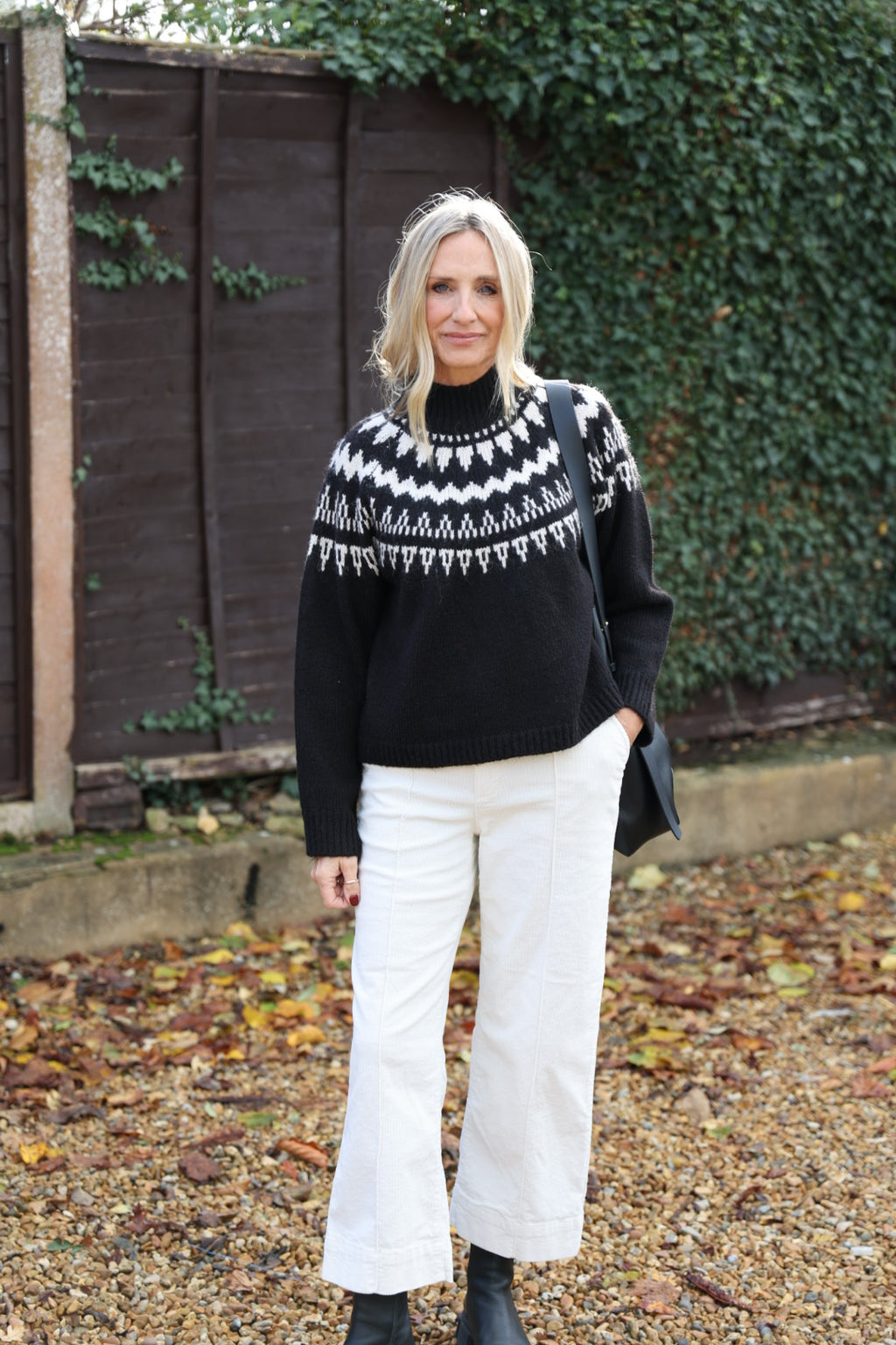 Cropped Winter White Cords