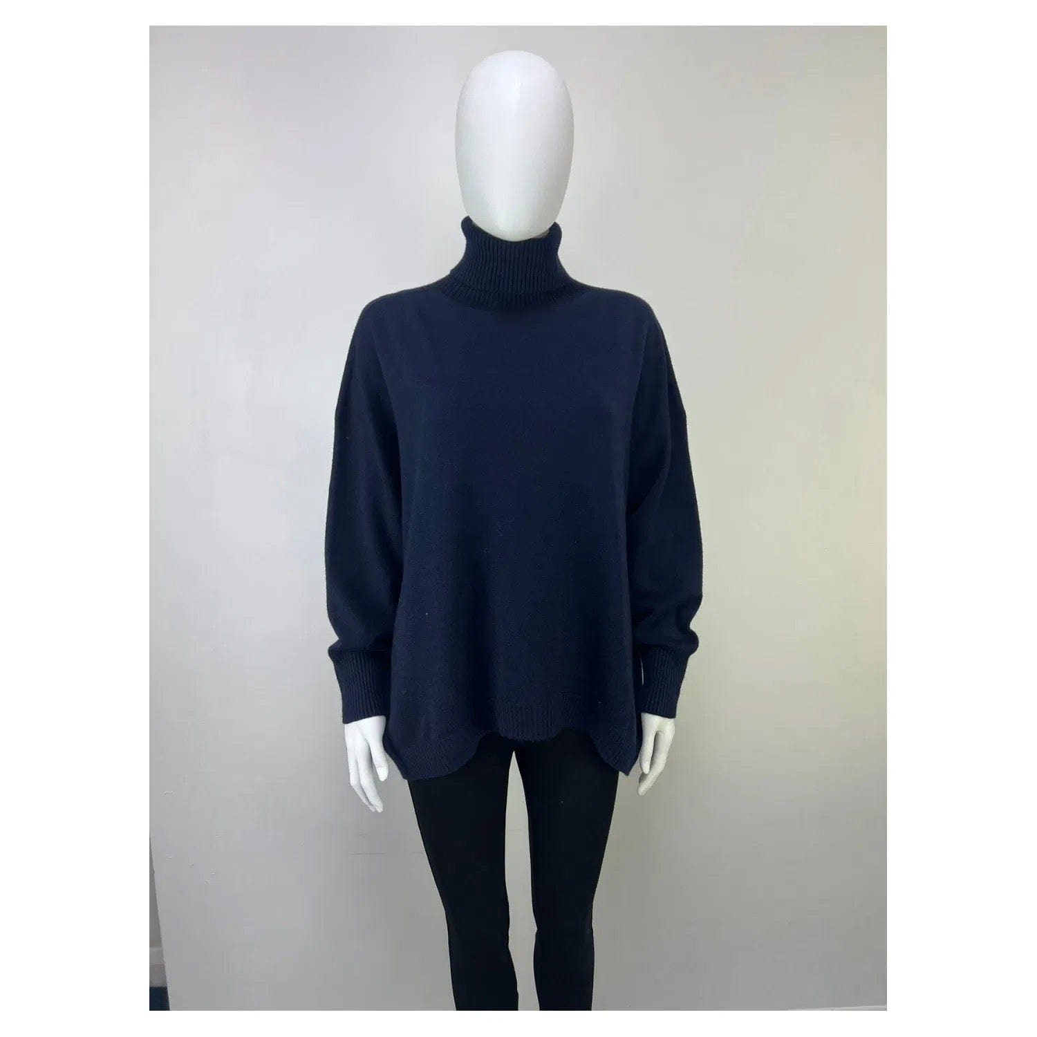Relaxed Fit Roll Neck Jumper
