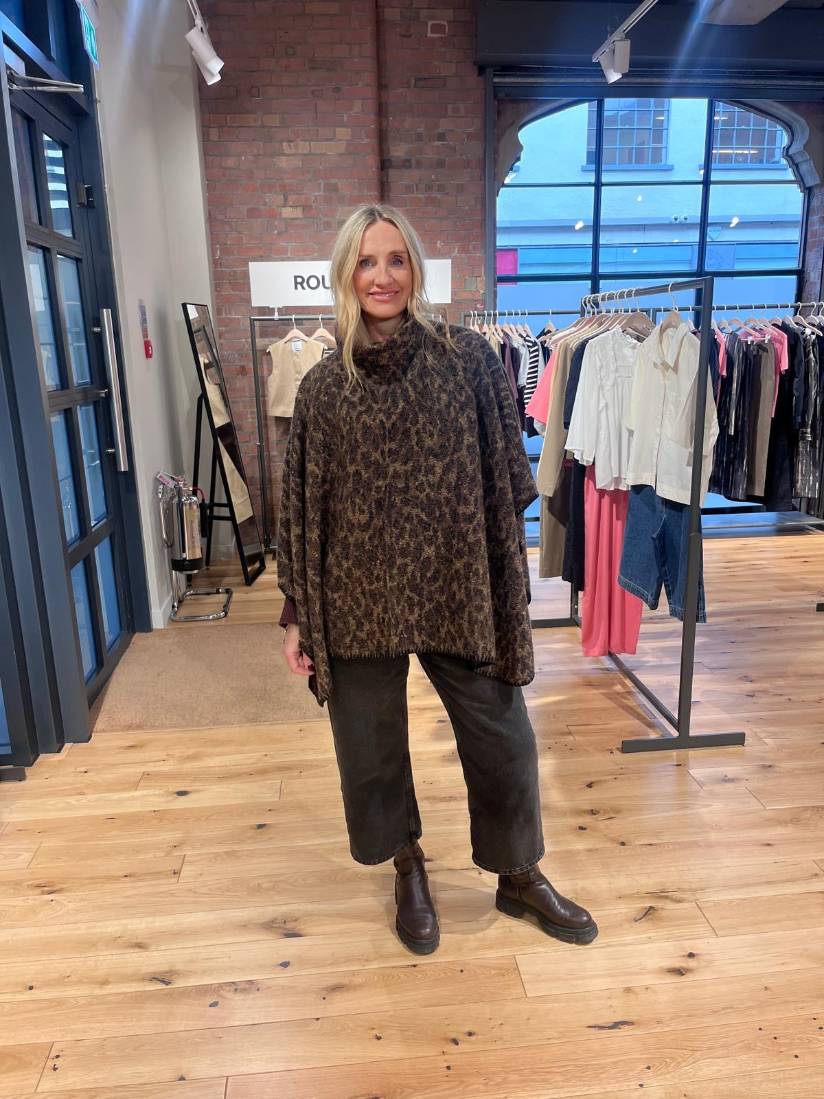 Leopard Print Cape