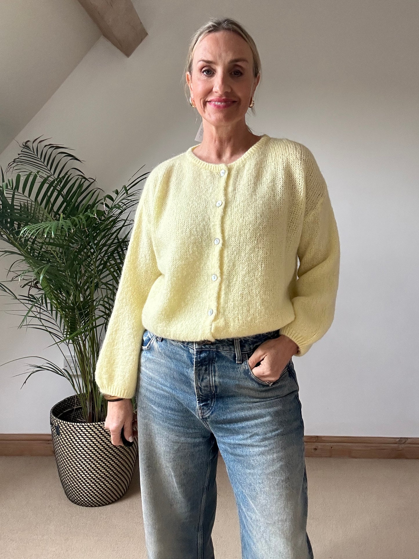 Round Neck Mohair Cardigan PRE ORDER