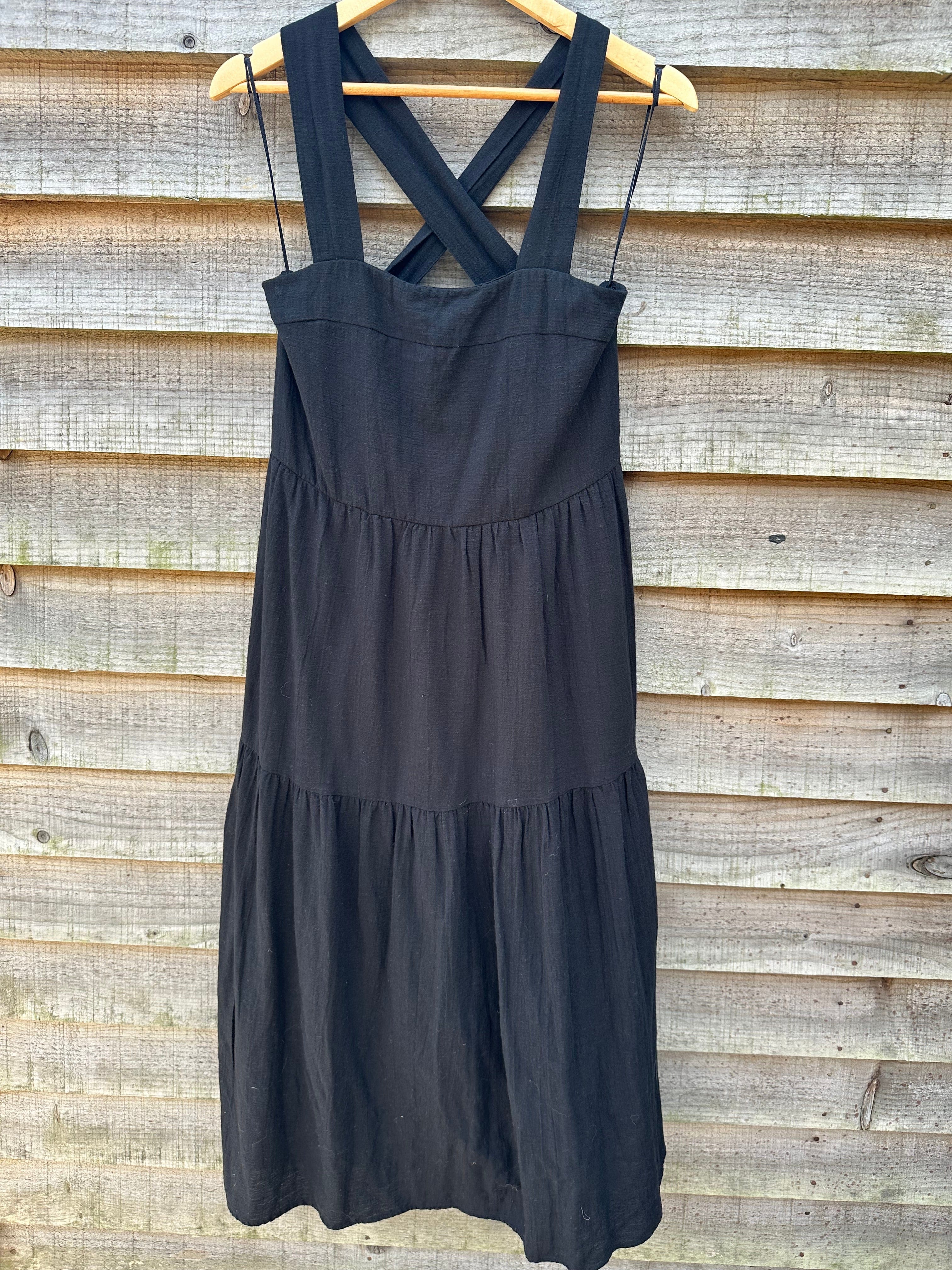 Black Cheesecloth Sundress