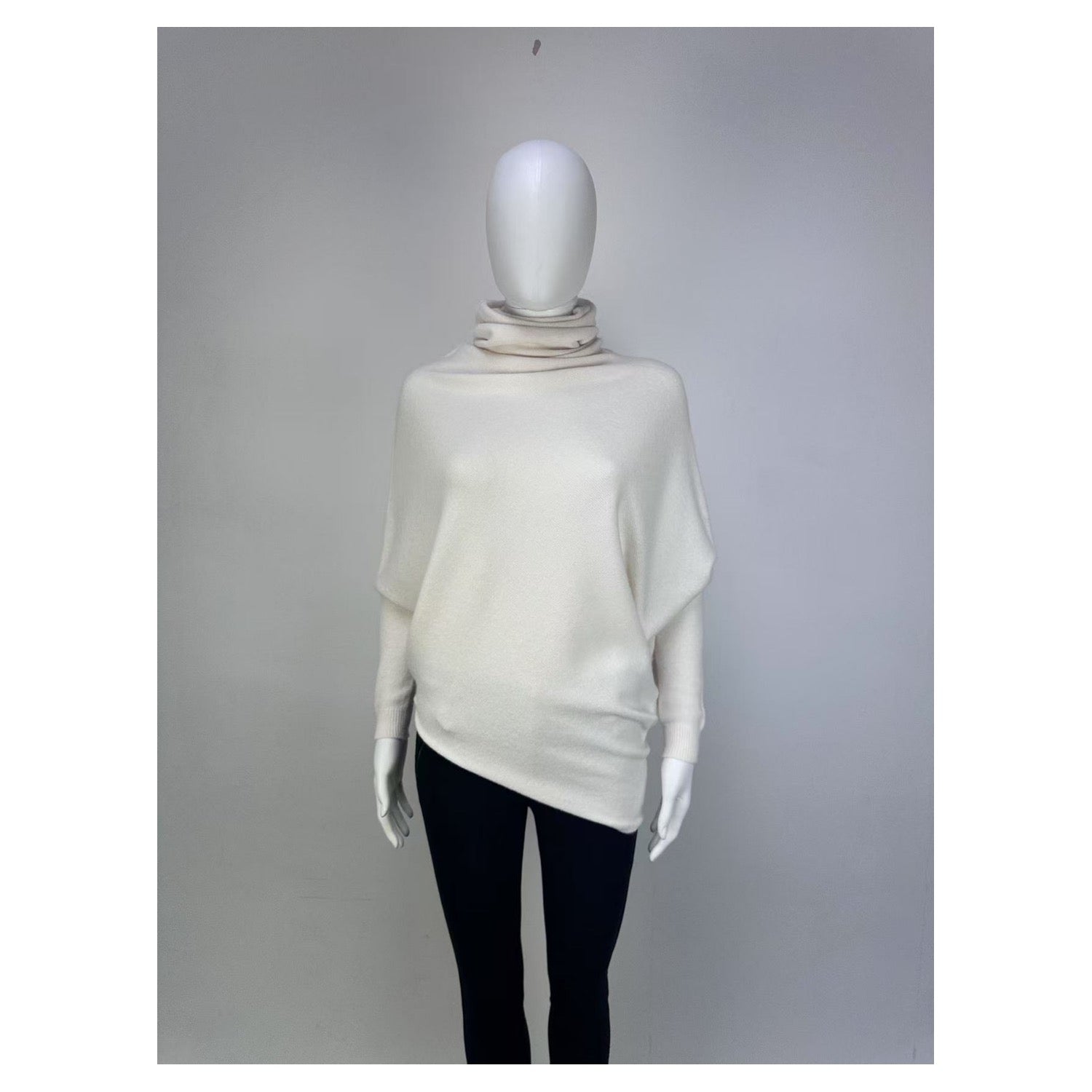 Roll Neck Asymmetric Jumper