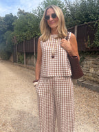 Gingham Linen co-ord