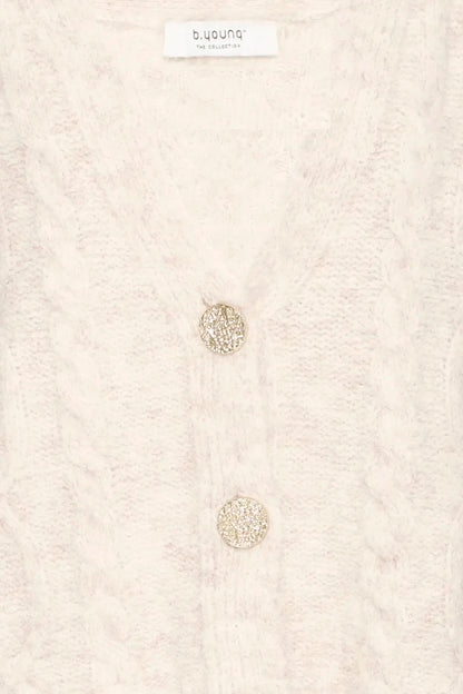 Oatmeal Cable Cardigan