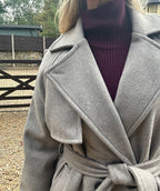 Trench Style Coat - Sepia