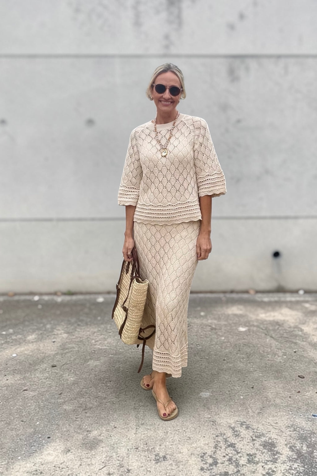 Oatmeal Crochet Co-ord