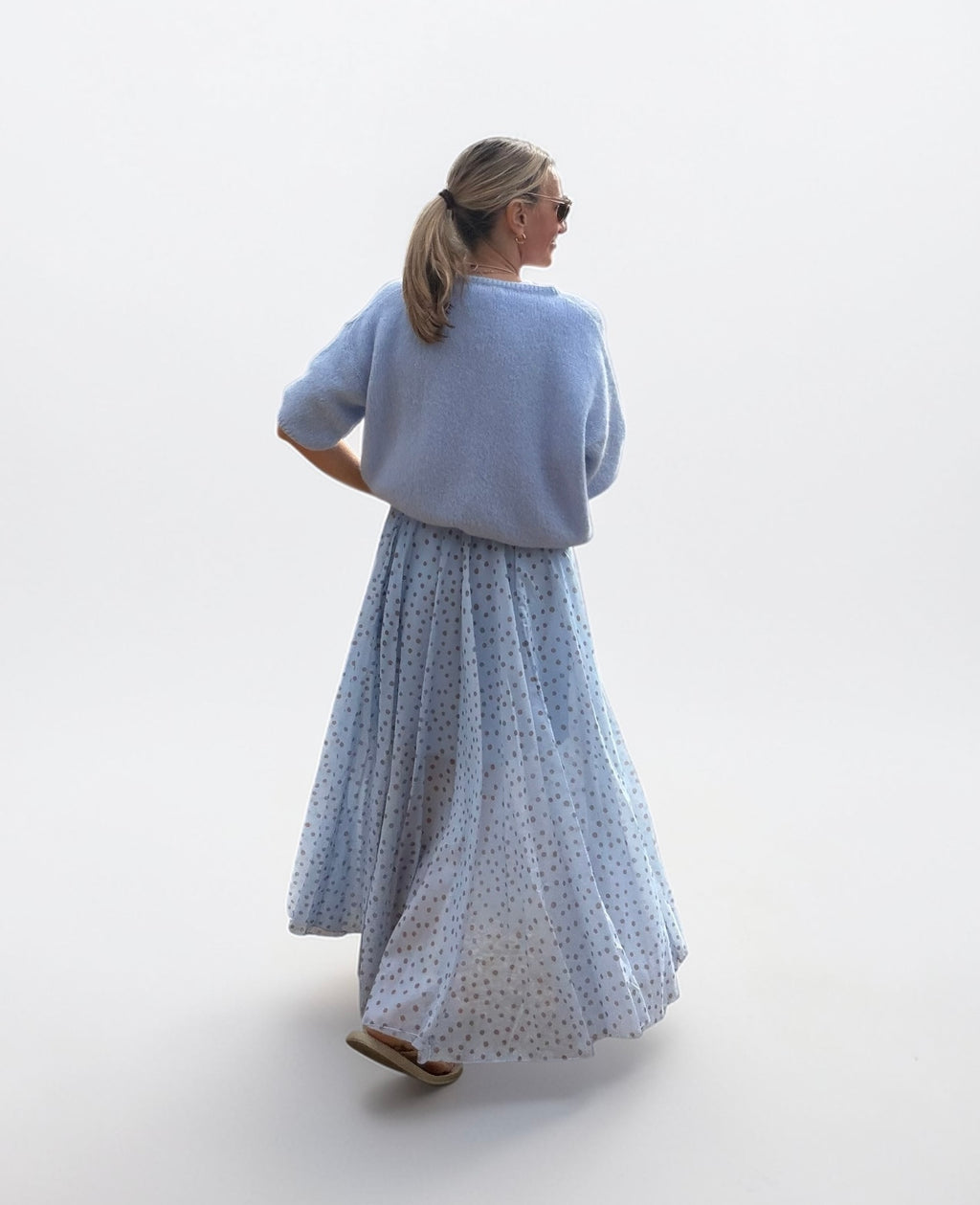 Polka Dot Maxi Skirt