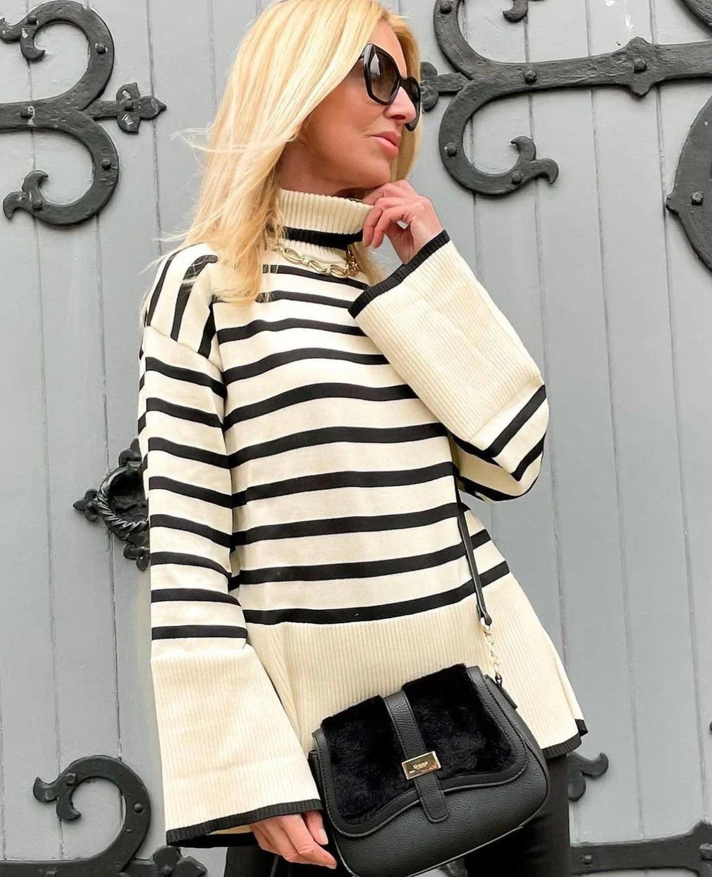 Breton Jumper - Cream/Black