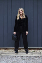 Black Sequin Trousers