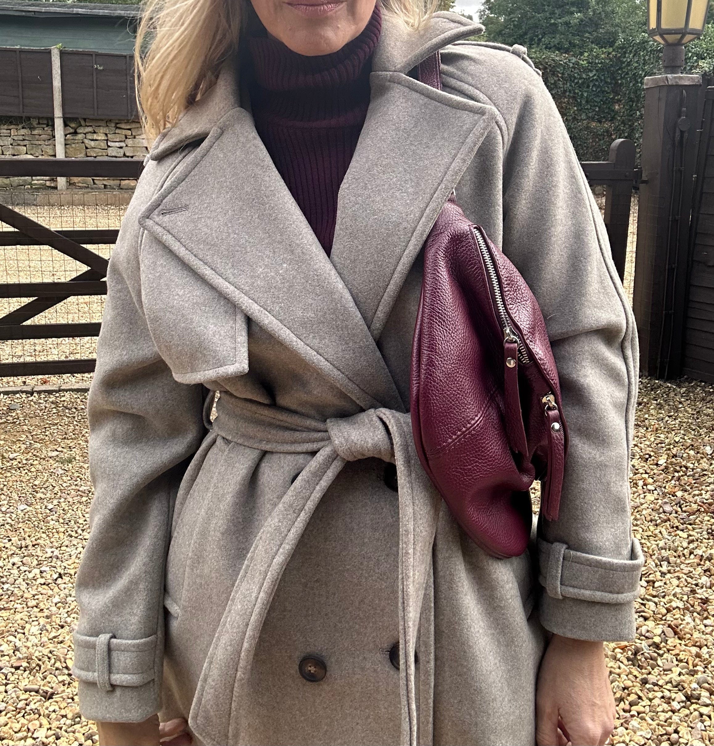 Trench Style Coat - Sepia
