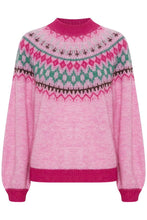 Load image into Gallery viewer, Pink Fairisle Jumper
