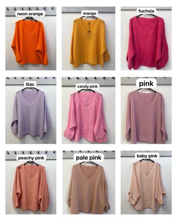 Mohair V Neck Jumper