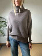 Roll Neck Asymmetric Jumper