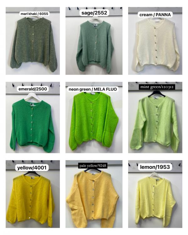 Round Neck Mohair Cardigan PRE ORDER