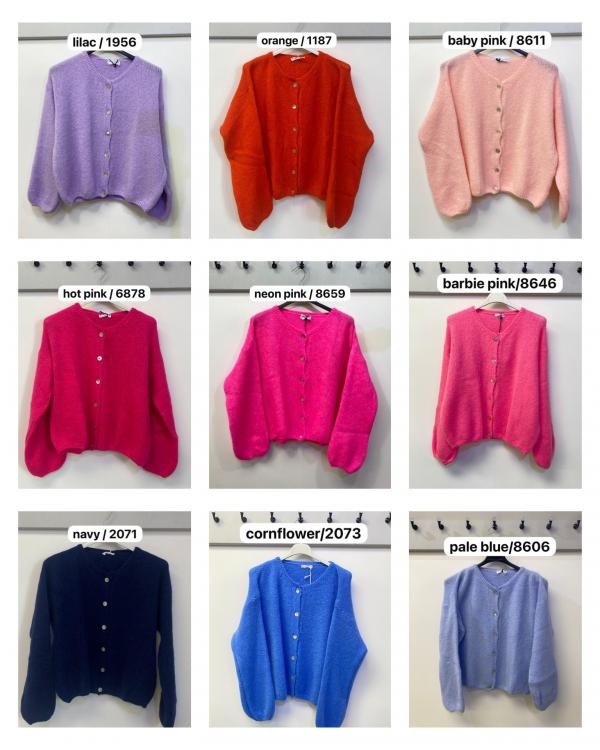 Round Neck Mohair Cardigan PRE ORDER