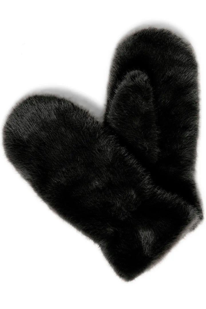 Faux Fur Mittens