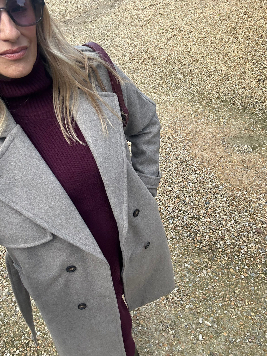 Trench Style Coat - Sepia