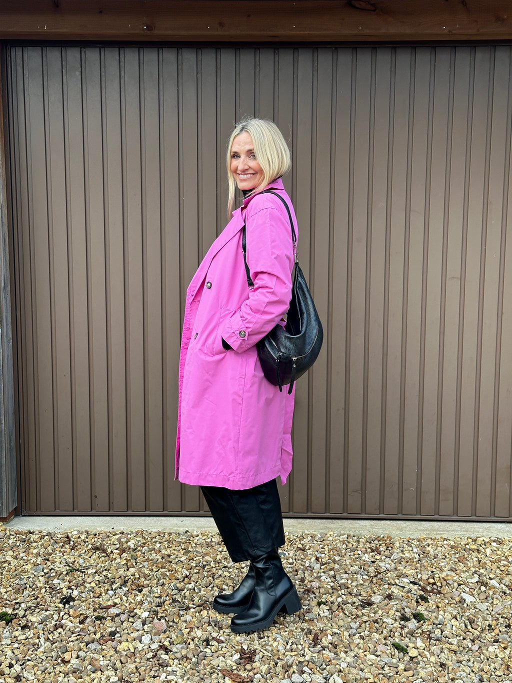 Pink Trench Coat