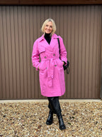 Pink Trench Coat