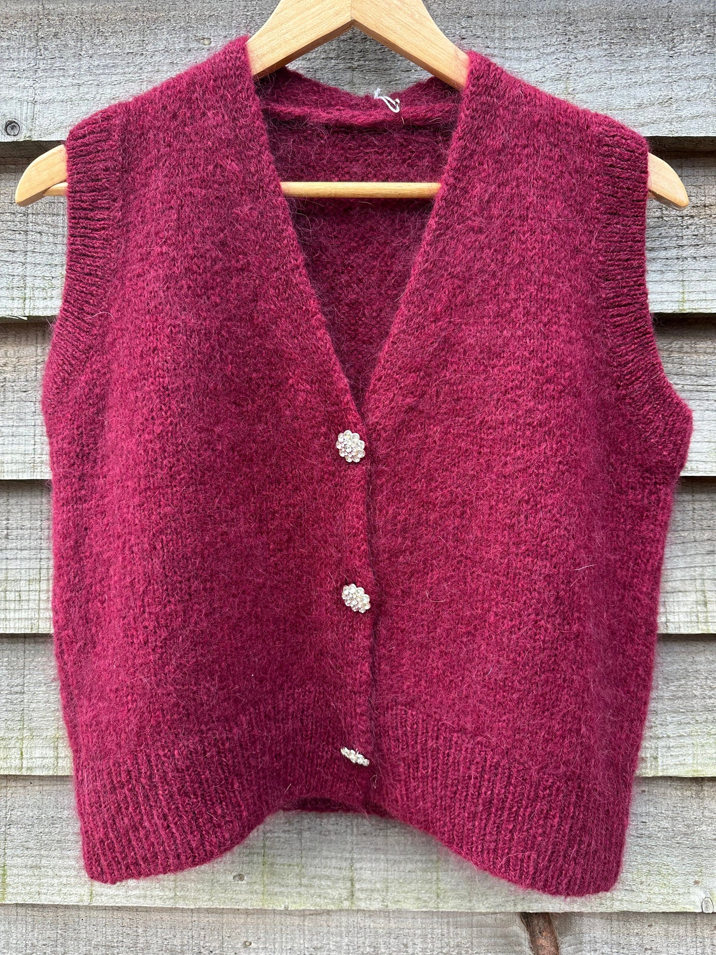 Diamonte Button Waistcoat