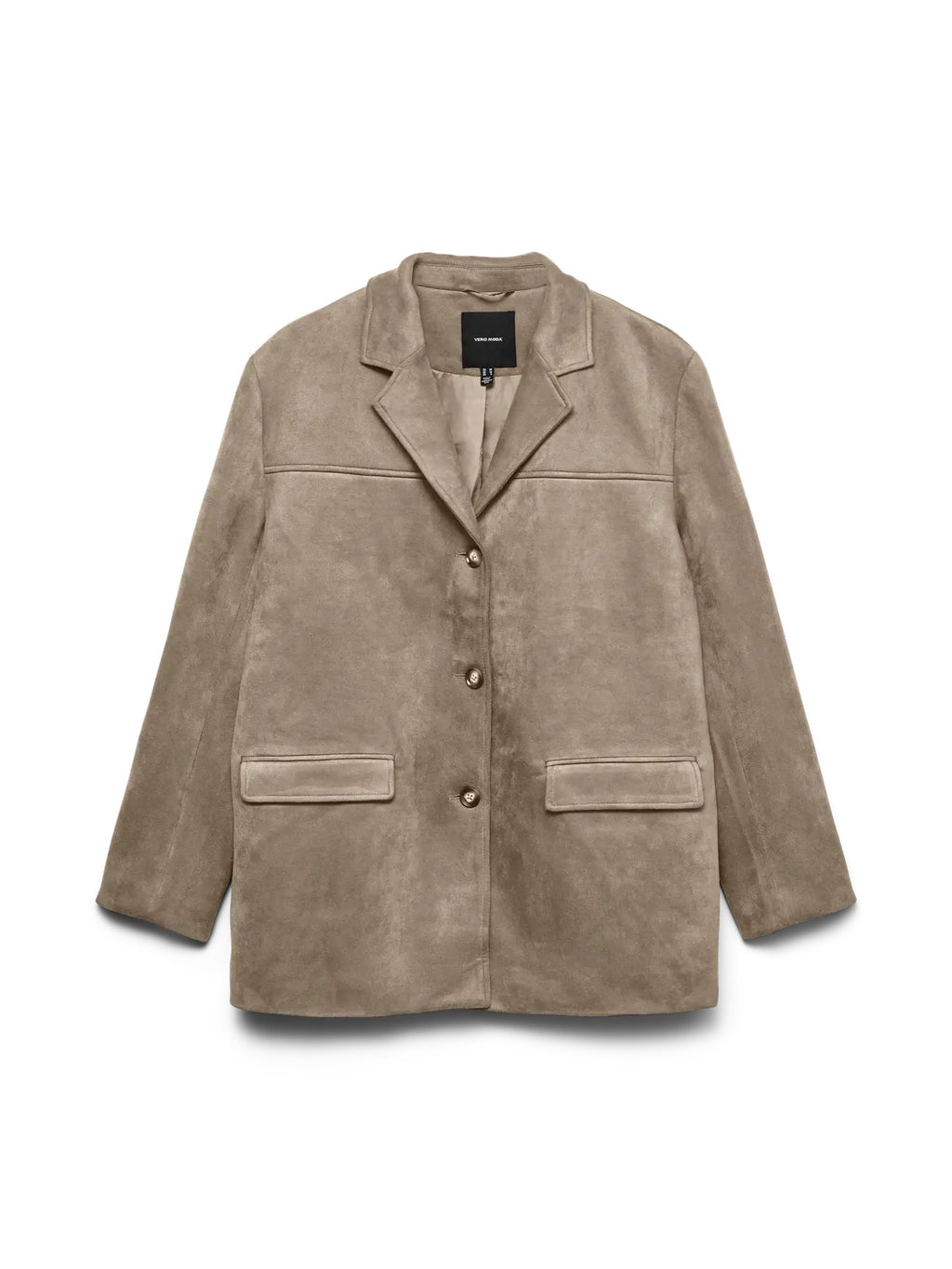 Faux Suede Blazer