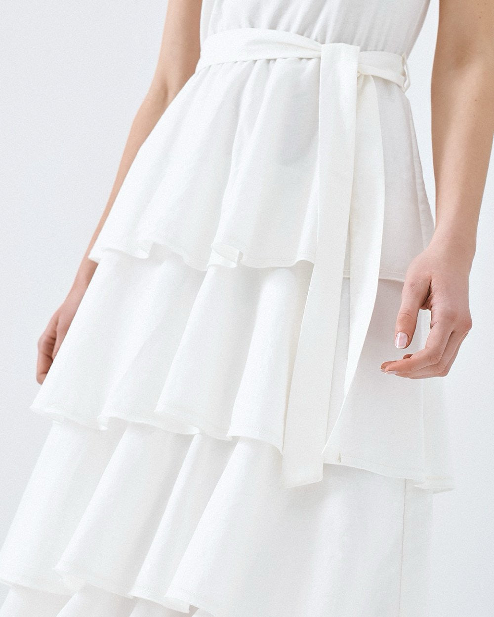 Midi Dress with Ruffles