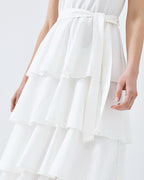 Midi Dress with Ruffles