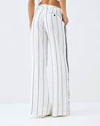 White Pinstripe  Trousers