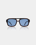 Kaya Sunglasses   Demi Tortoise Blue Lense