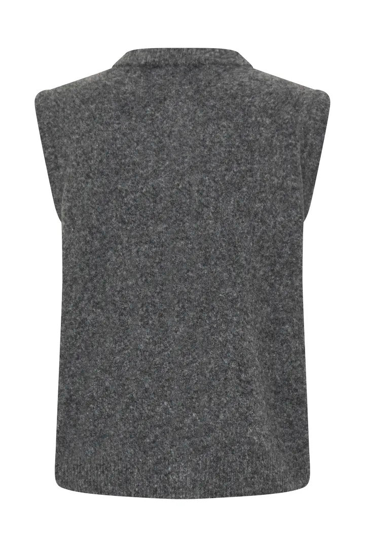 Grey Knitted Waistcoat